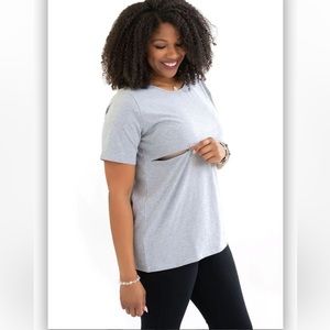 Classic nursing t-shirt with zipper